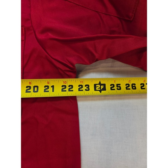 Chef Works Red NWT Chef Coat Men's Double Breast Med French Cuffs Longsleeve - Picture 7 of 8